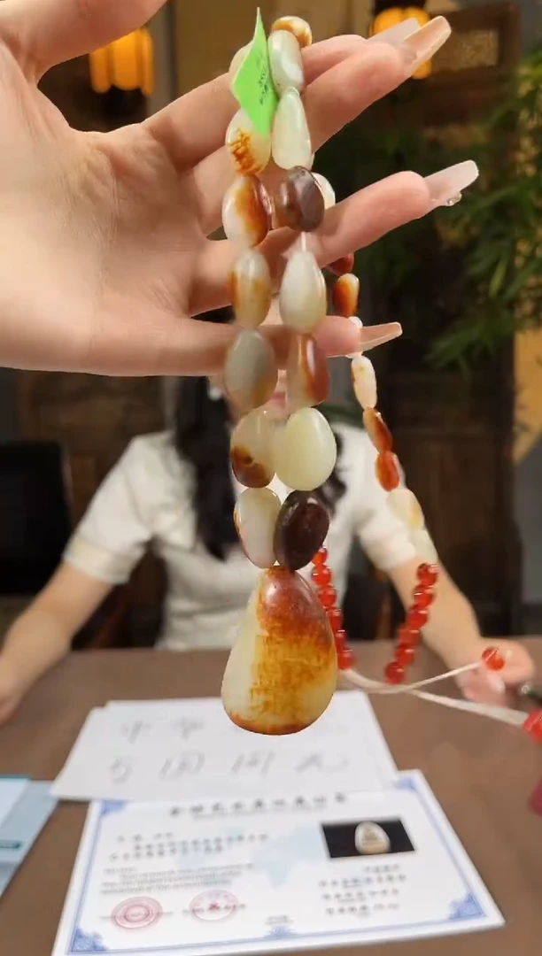 和田玉未镶嵌颈饰S278