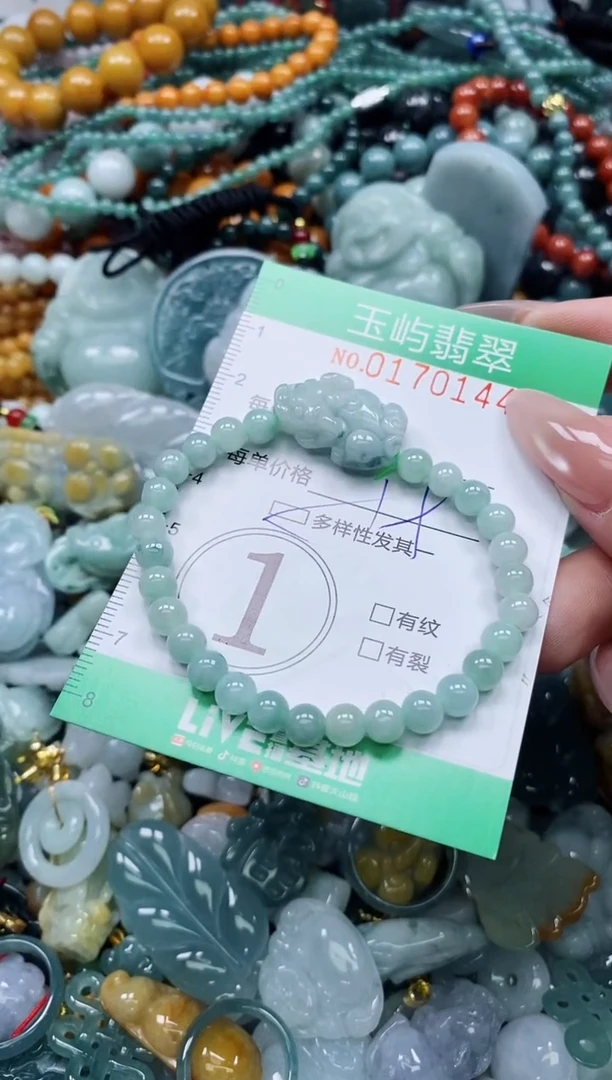 翡翠未镶嵌颈饰闪购0170144多样性发其一