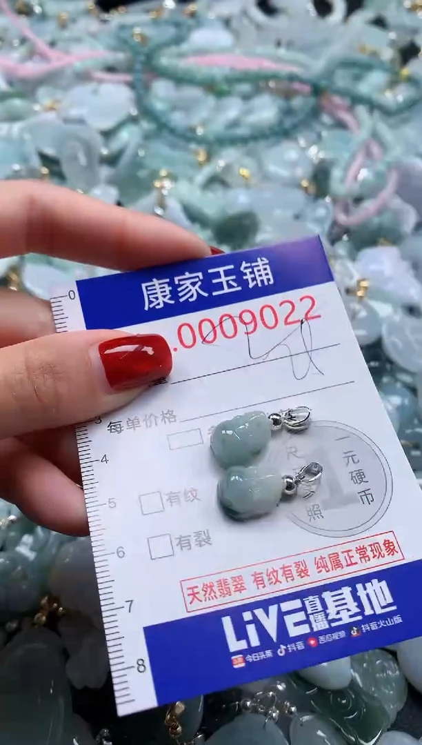翡翠未镶嵌吊坠(不含链)9022