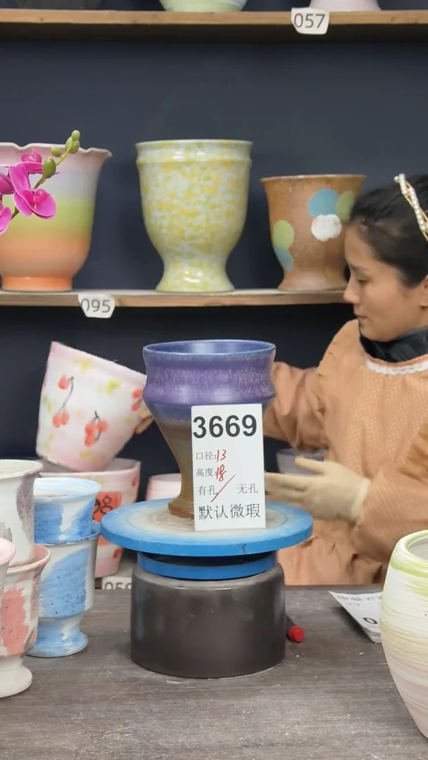 景德镇陶园花盆3669