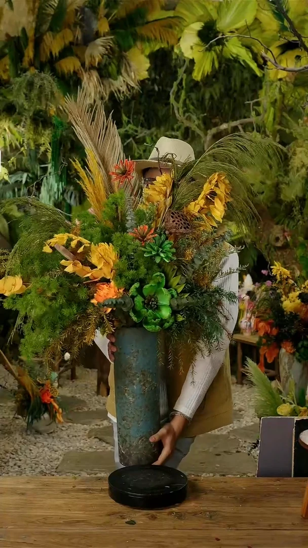 永生花一物一拍连花带瓶