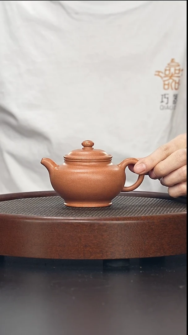 茶壶紫砂小**侠掇只-黄降破-全手工无添加-200cc（完美品）