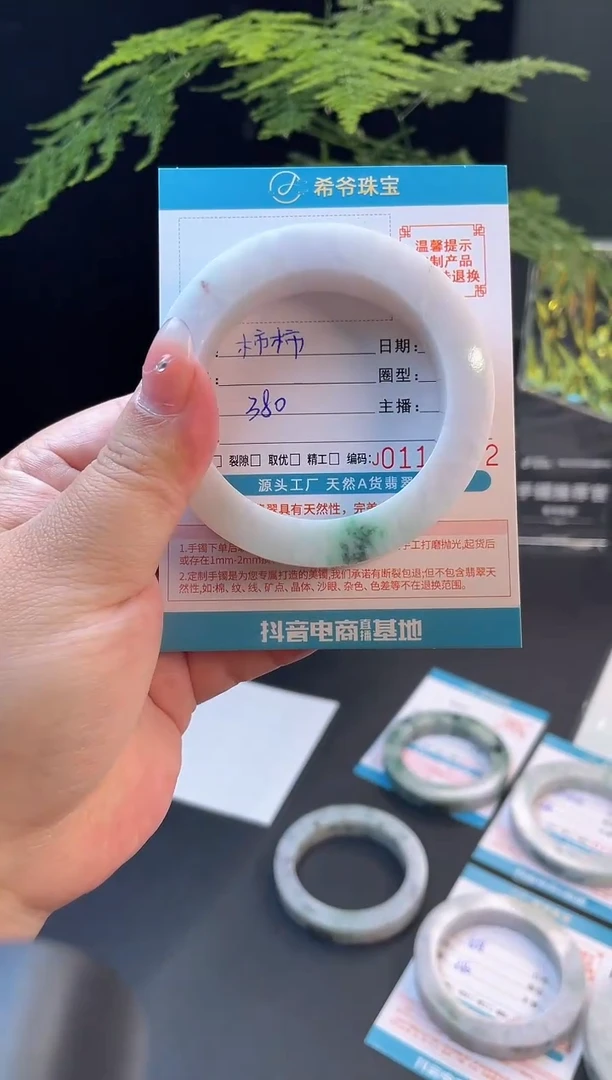 未镶嵌手镯定制翡翠柿**意52-58