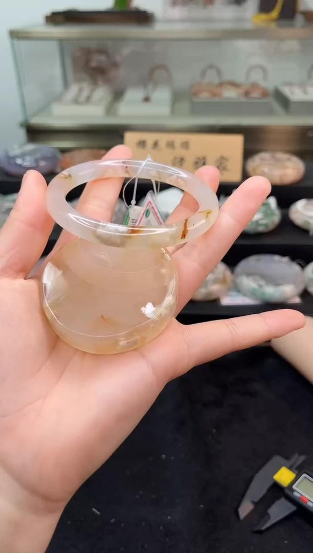 未镶嵌手镯石英质玉60圈口（赠品镯心）342613