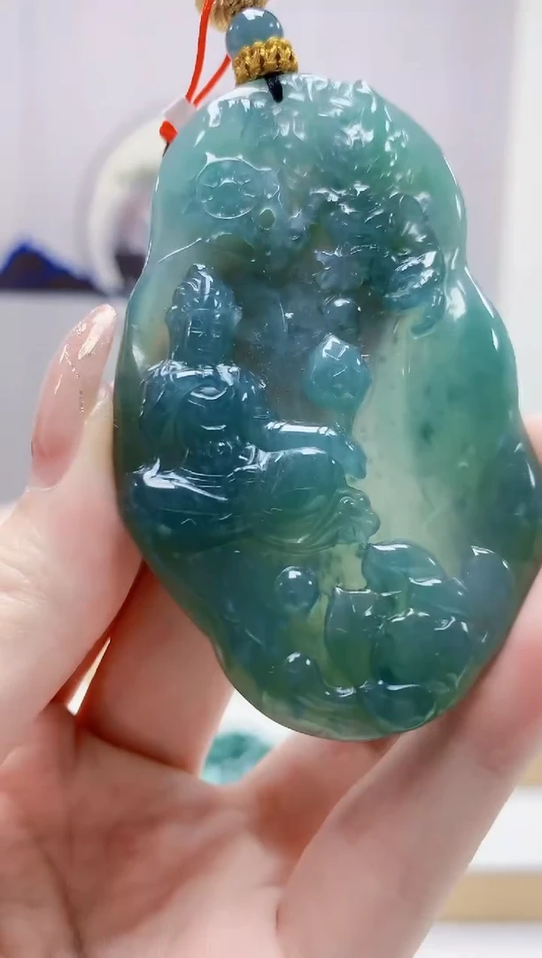 未镶嵌定制翡翠4812jw-毛货挂件22