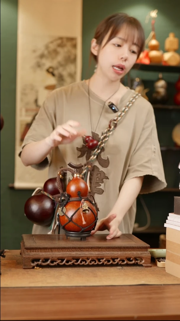 318号精品天然大漆酒葫芦一物一拍~