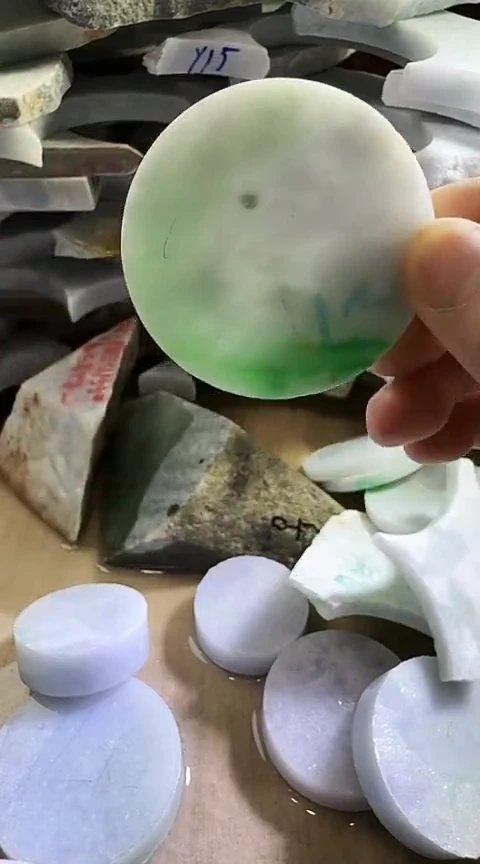裸石翡翠缅甸翡翠A货花85