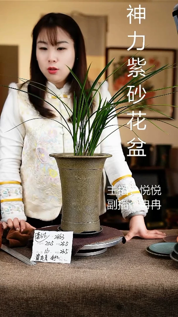 紫砂花盆花卉工艺2863+z