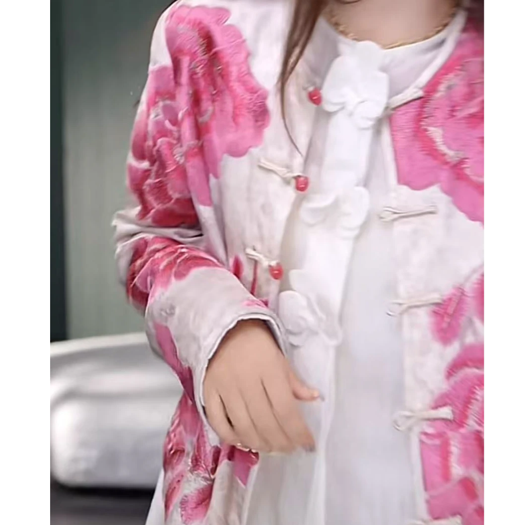 i-EAST 龙戏牡丹~新中式重工刺绣开衫外套-5C GF5170