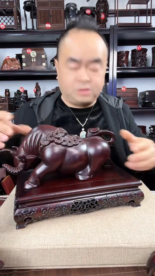 【闪购商品】木497瑕疵老李红木工艺品