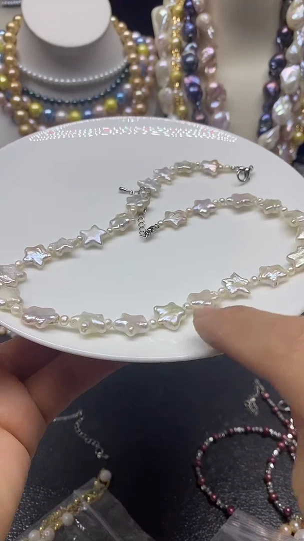 颈饰未镶嵌淡水珍珠多人