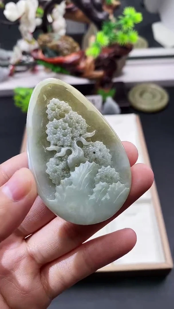 颈饰未镶嵌翡翠天然缅甸A货翡翠