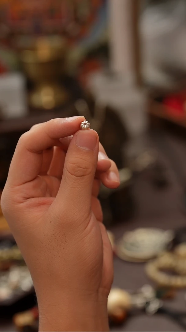 把件柏香籽/百香籽925银配珠