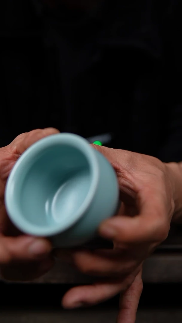 【闪购商品】杯仿古宋臻釉风水缸杯一级073