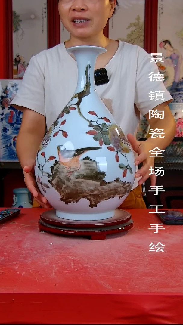 摆件手景德镇陶瓷 全场手工绘