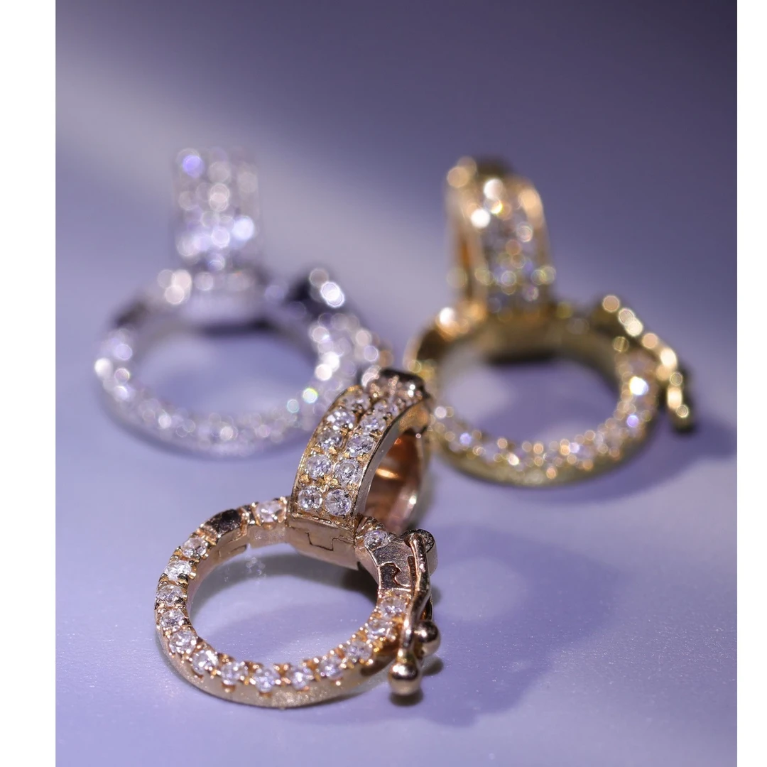 18K扣头万能绳扣DIY高货绳穿搭多功能扣小众女首饰百搭时尚