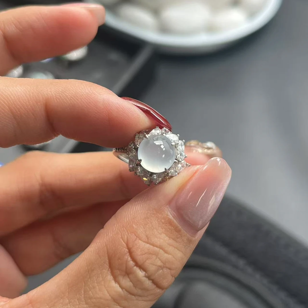 缅甸翡翠A货冰料