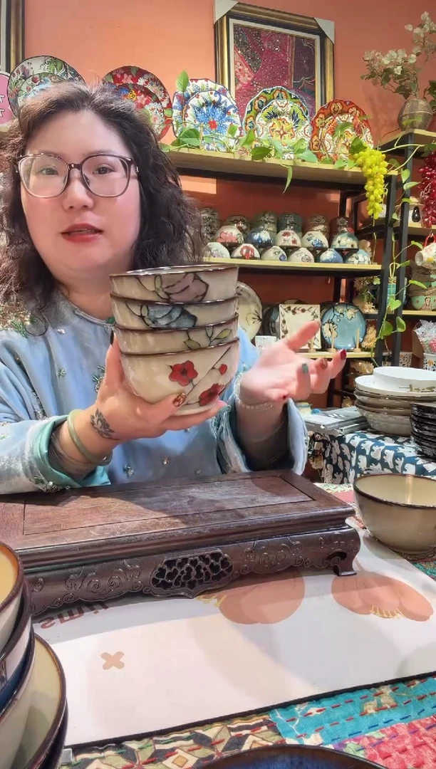 瓷片4只米饭碗正品福利价格