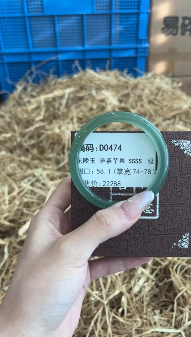 未镶嵌手镯石英质玉D0474