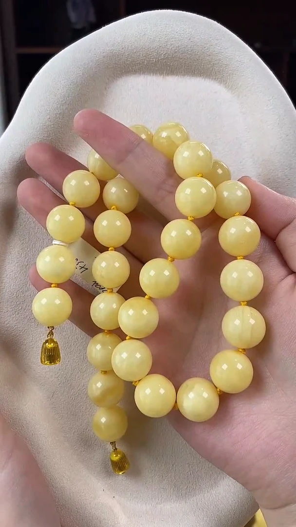 琥珀颈饰未镶嵌项链