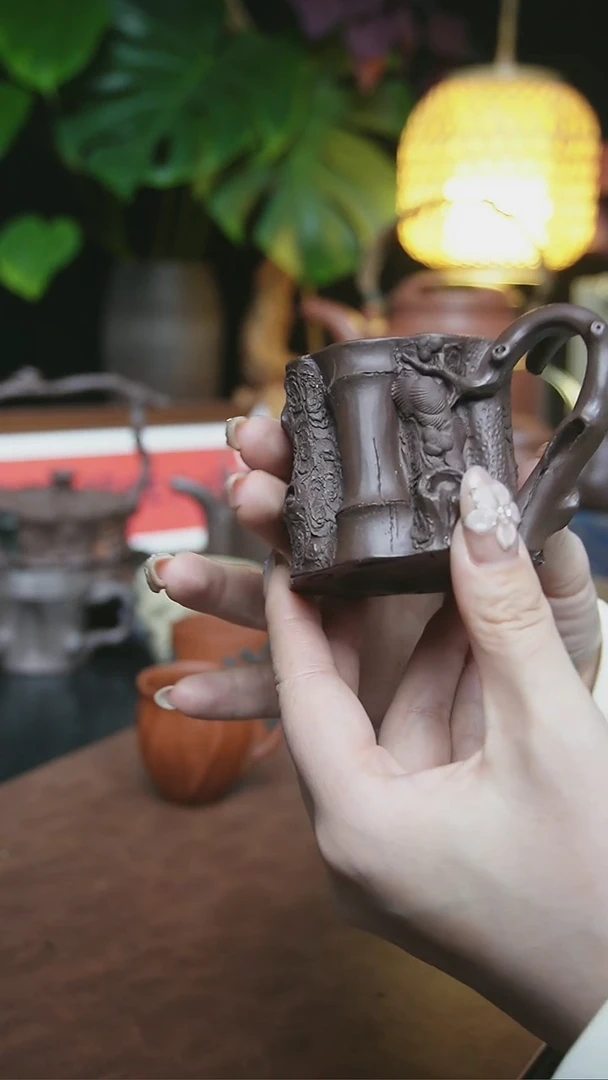 茶壶紫砂清****舟全手岁寒三友主人杯