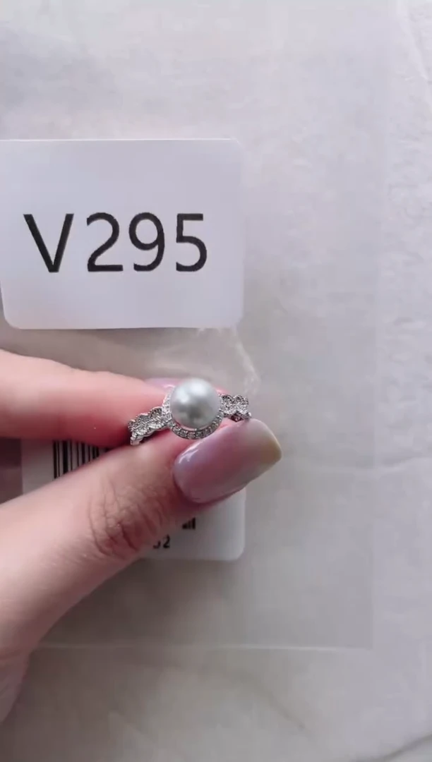 【闪购商品】海水珍珠戒指银S925镶嵌V295