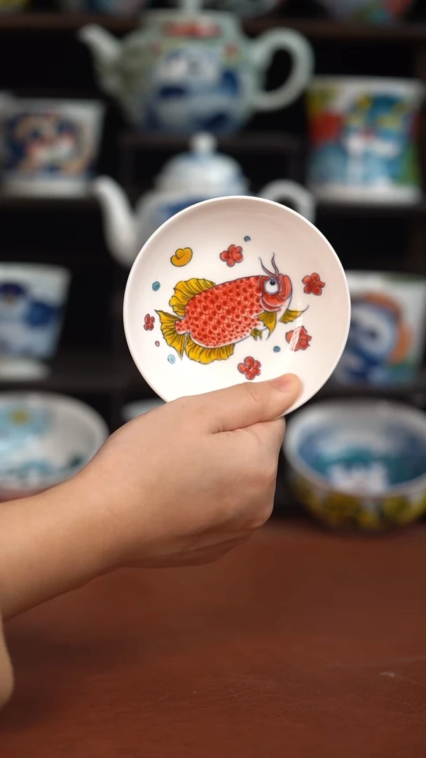 昨明红鱼杯垫（宠粉福利）