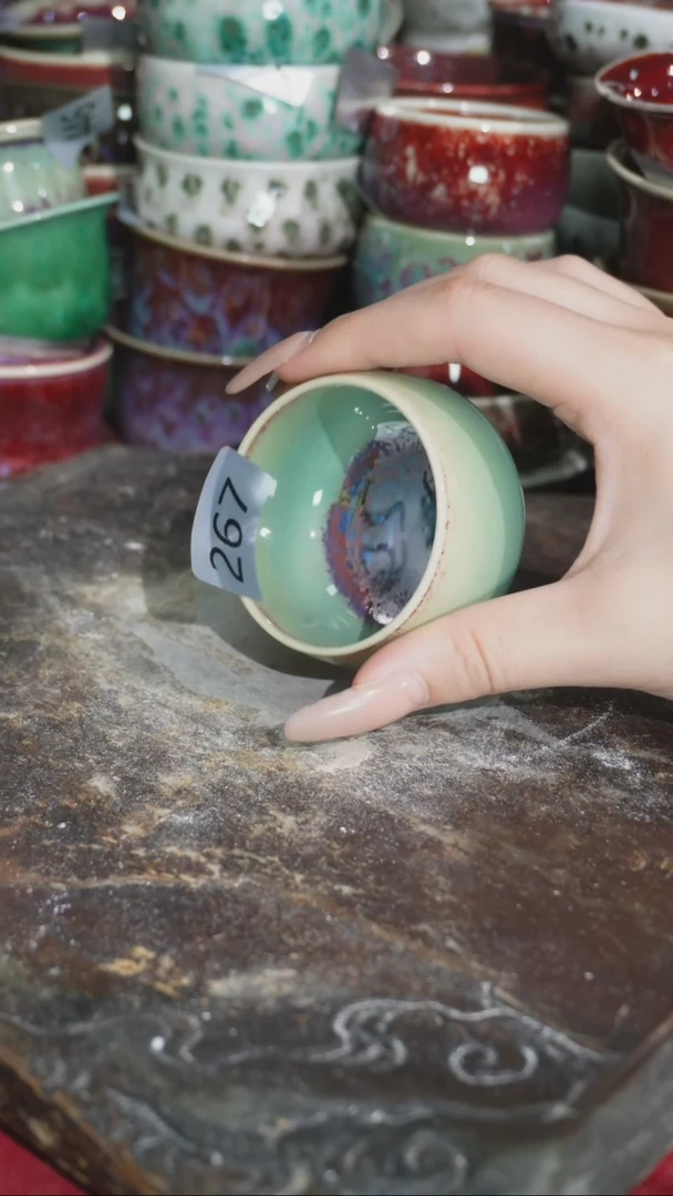 摆件精品窑变钧瓷茶器