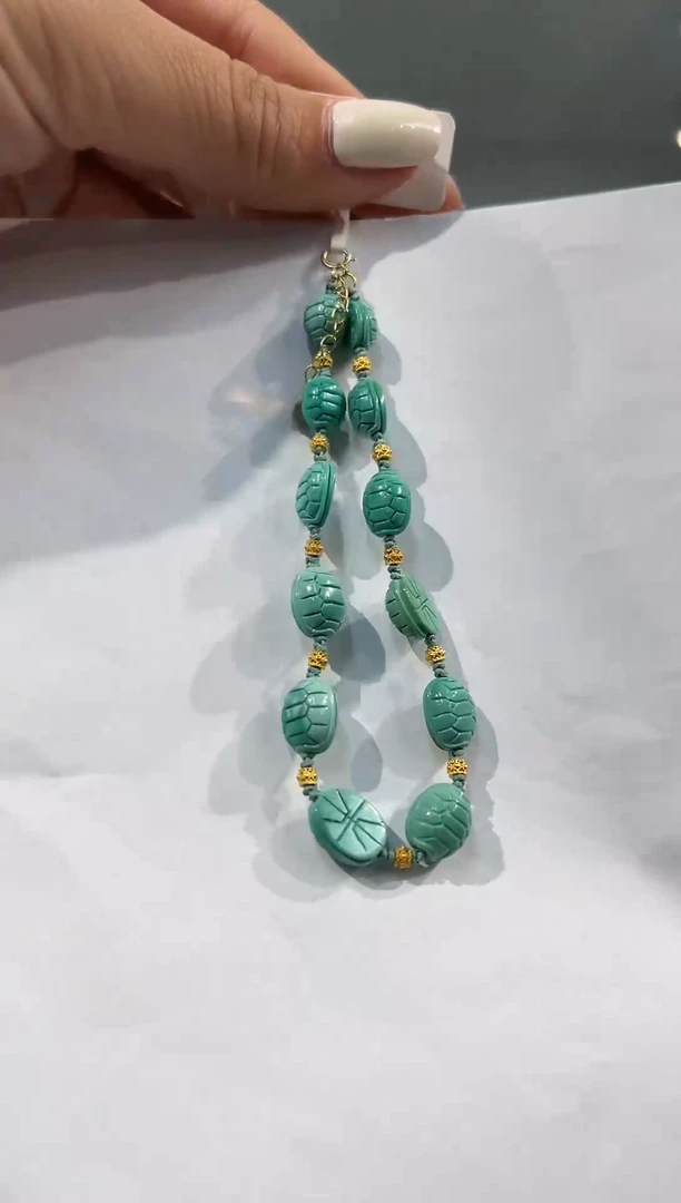 【闪购商品】绿松石手串18K金镶嵌发货一件