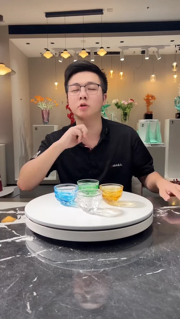 摆件巴比特美学-冰川纹矮杯发五只