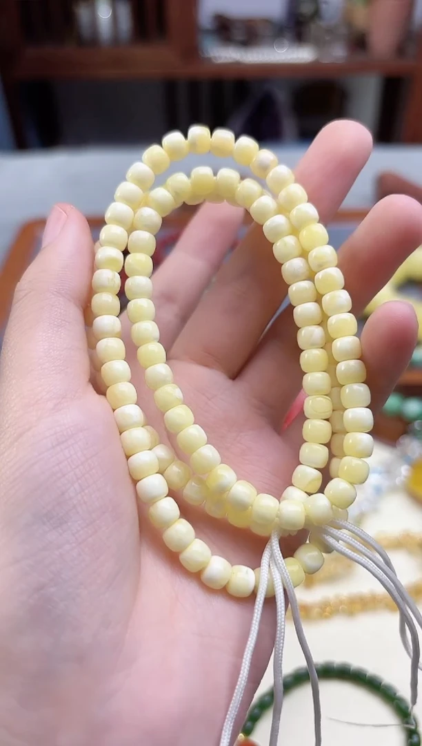 蜜蜡颈饰未镶嵌蜜蜡老型长串HS