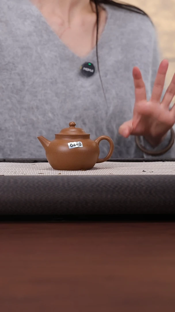 【闪购商品】紫砂茶壶439 桂花段笠帽水平 130cc