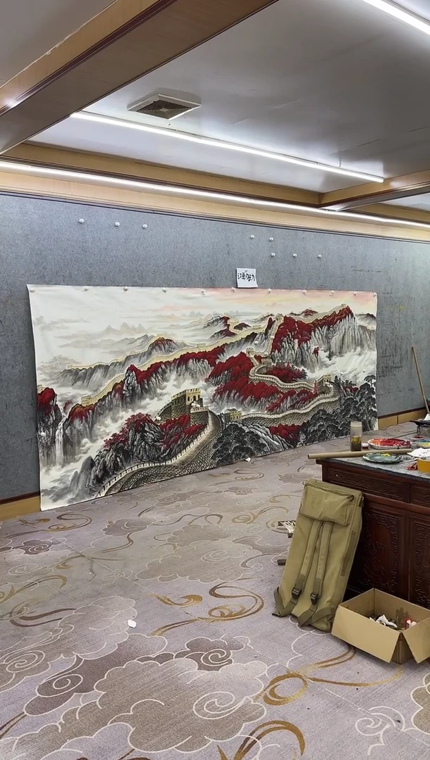国画钛*人Z王红兵-山水国画-大丈六