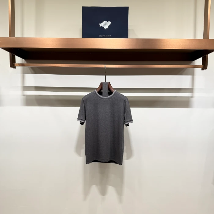 5988款零触感双沙苏匹马棉净版美学短袖T恤圆领百搭舒适透气纯色