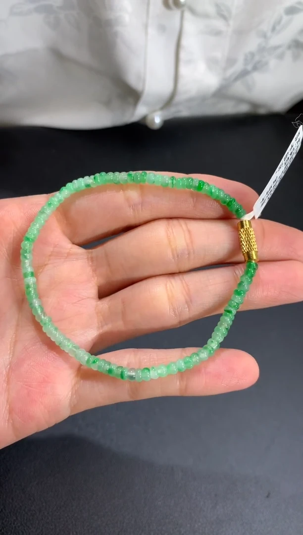 未镶嵌手串翡翠卡3.3-3.5mm