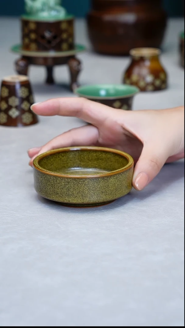 青瓷手工茶器包邮