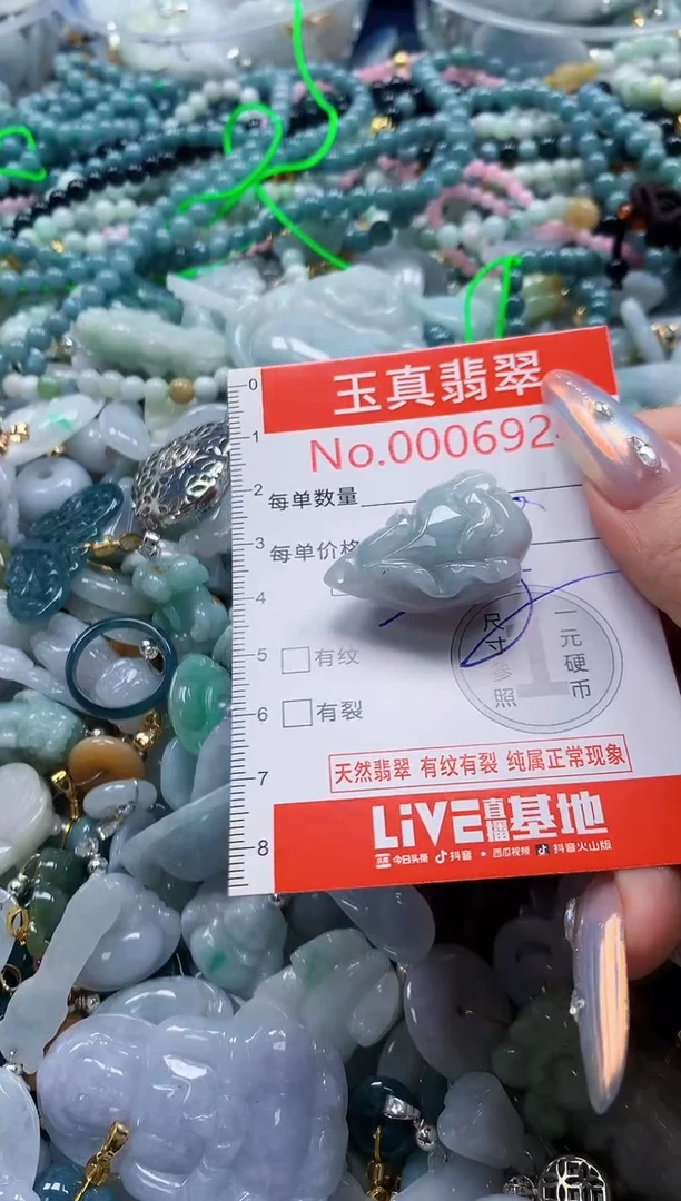 翡翠未镶嵌吊坠(不含链)6924