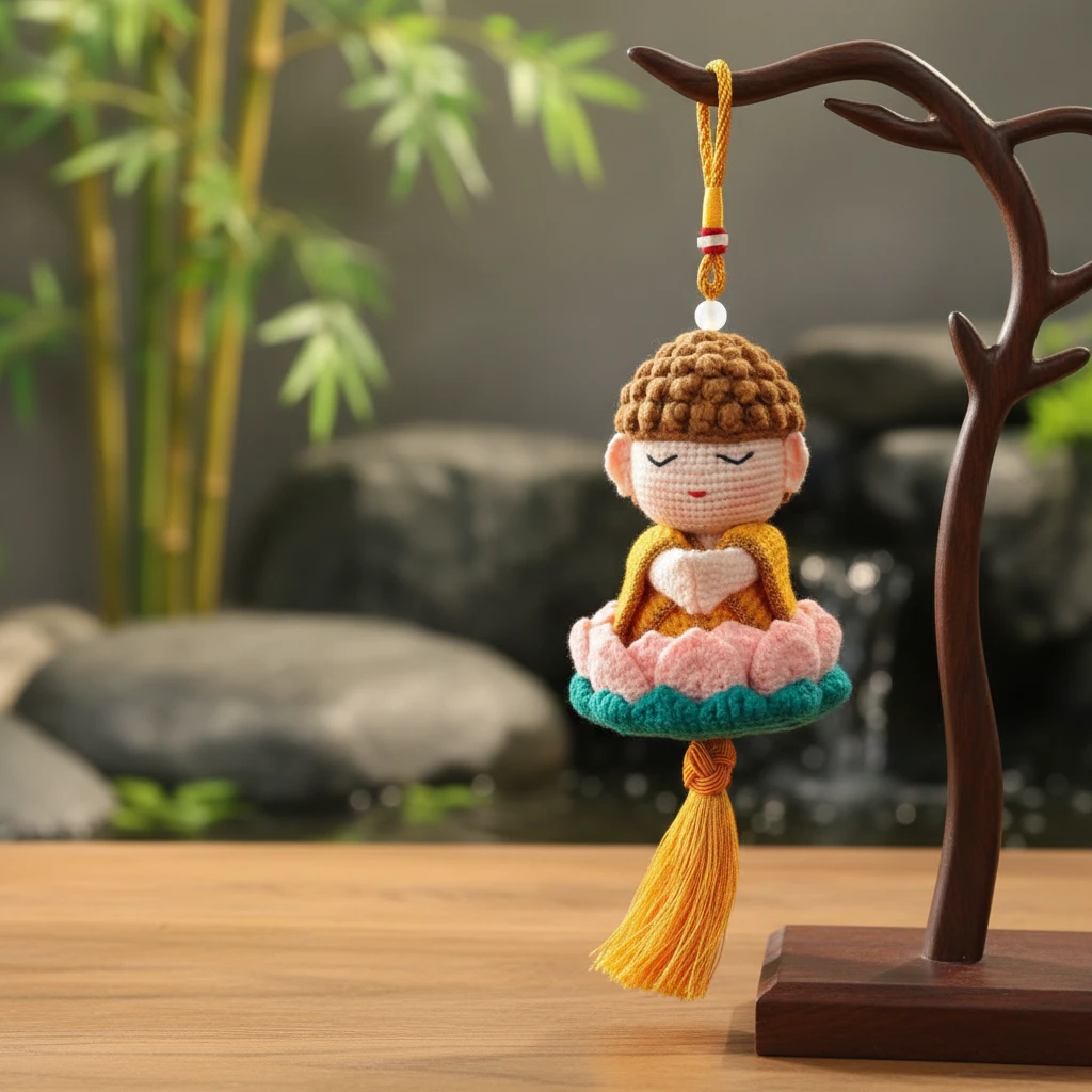 【佛小伴】原创非遗纯手工钩织车挂家庭软装福满好运技艺