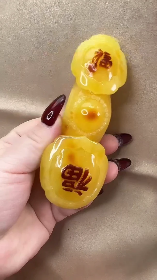 琥珀颈饰未镶嵌吊坠