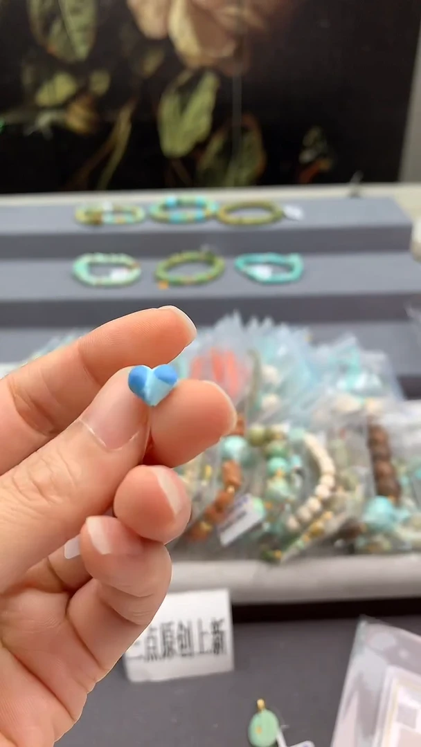 未镶嵌绿松石单珠酷.R241