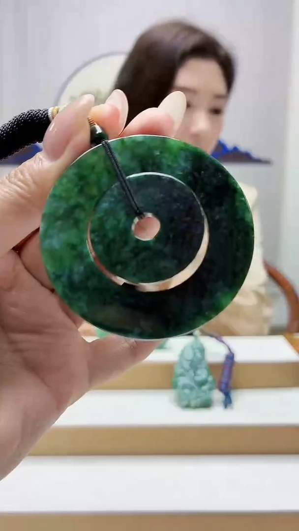 未镶嵌定制翡翠4829MM-毛货挂件19