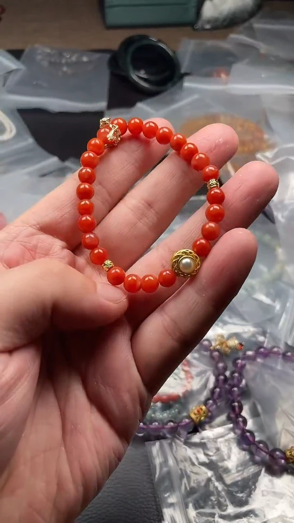 手链未镶嵌南红玛瑙多样性发货拍一发一