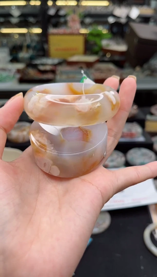 【闪购商品】石英质玉手镯未镶嵌55圈口（赠品镯心）3567246