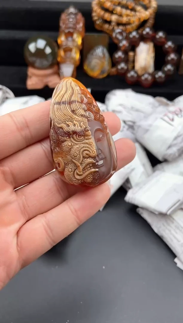 【闪购商品】琥珀颈饰未镶嵌一念之间吊坠