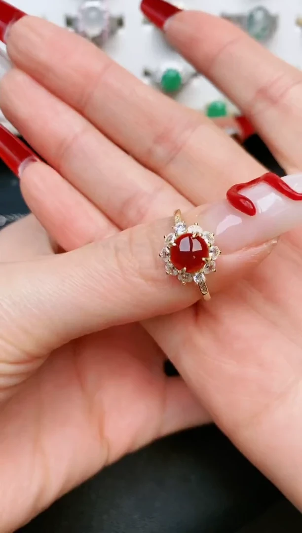 【闪购商品】翡翠戒指银S925镶嵌.....