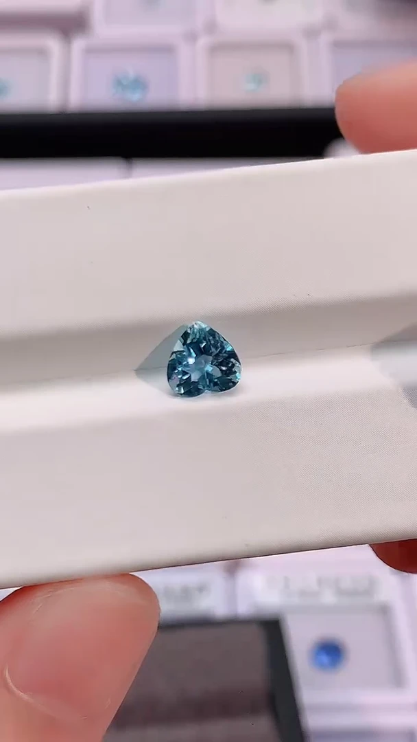 裸石海蓝宝石1.02-1632天然圣玛利亚色海蓝宝