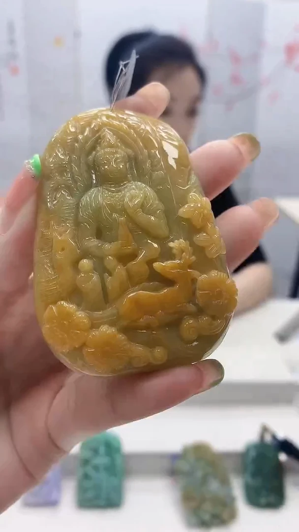 未镶嵌定制翡翠5160ry-毛货挂件93