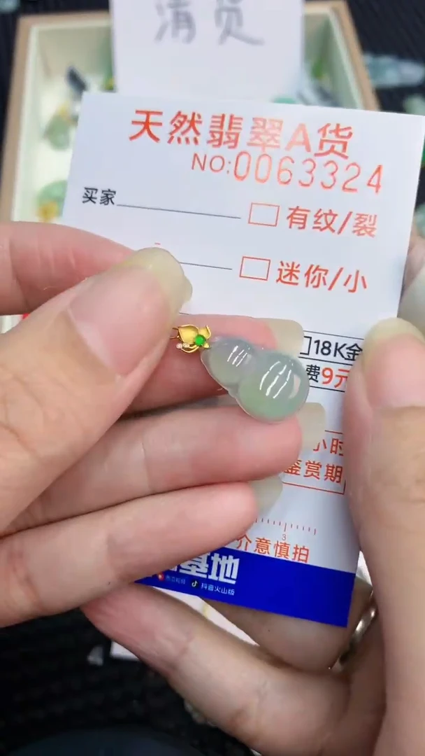 【闪购商品】翡翠颈饰18K金镶嵌            8