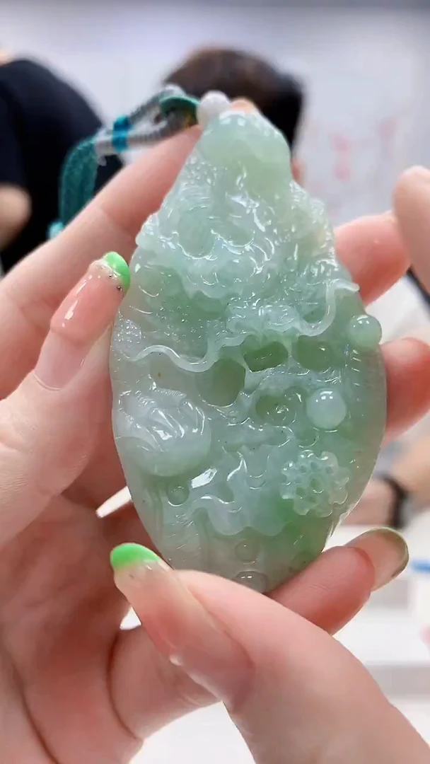未镶嵌定制翡翠4868ry-毛货挂件115