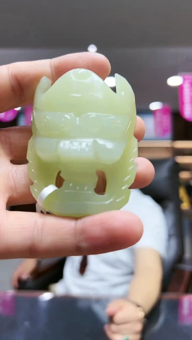 透闪石-蛇纹石玉未镶嵌腰扣a138-多样性发货其中发一